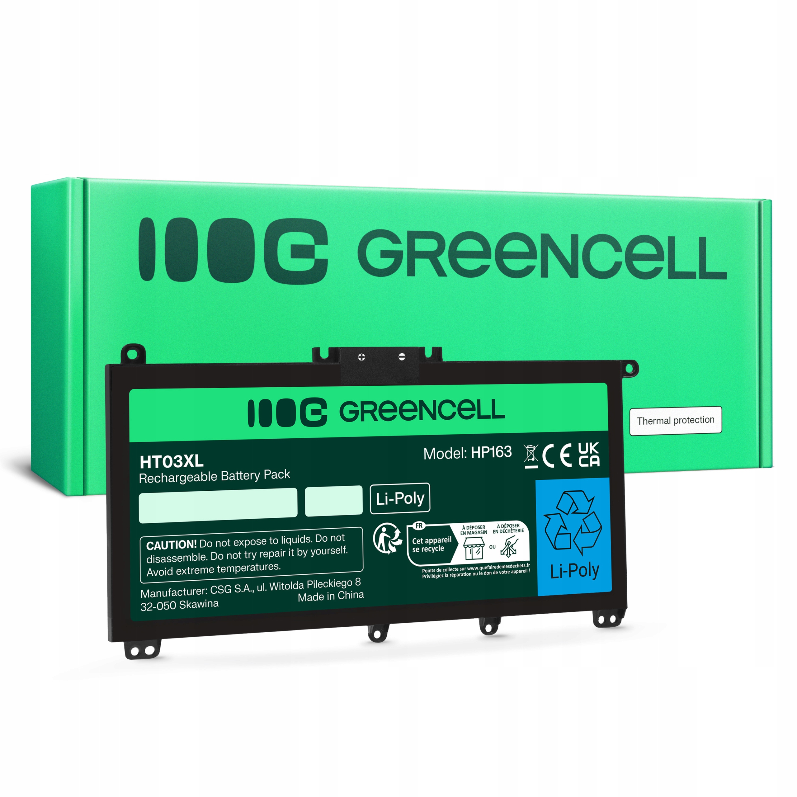 Baterie Green Cell HT03XL L11119-855 pro Hp 250 G7 250 G8 255 G7 Hp 14 15 17