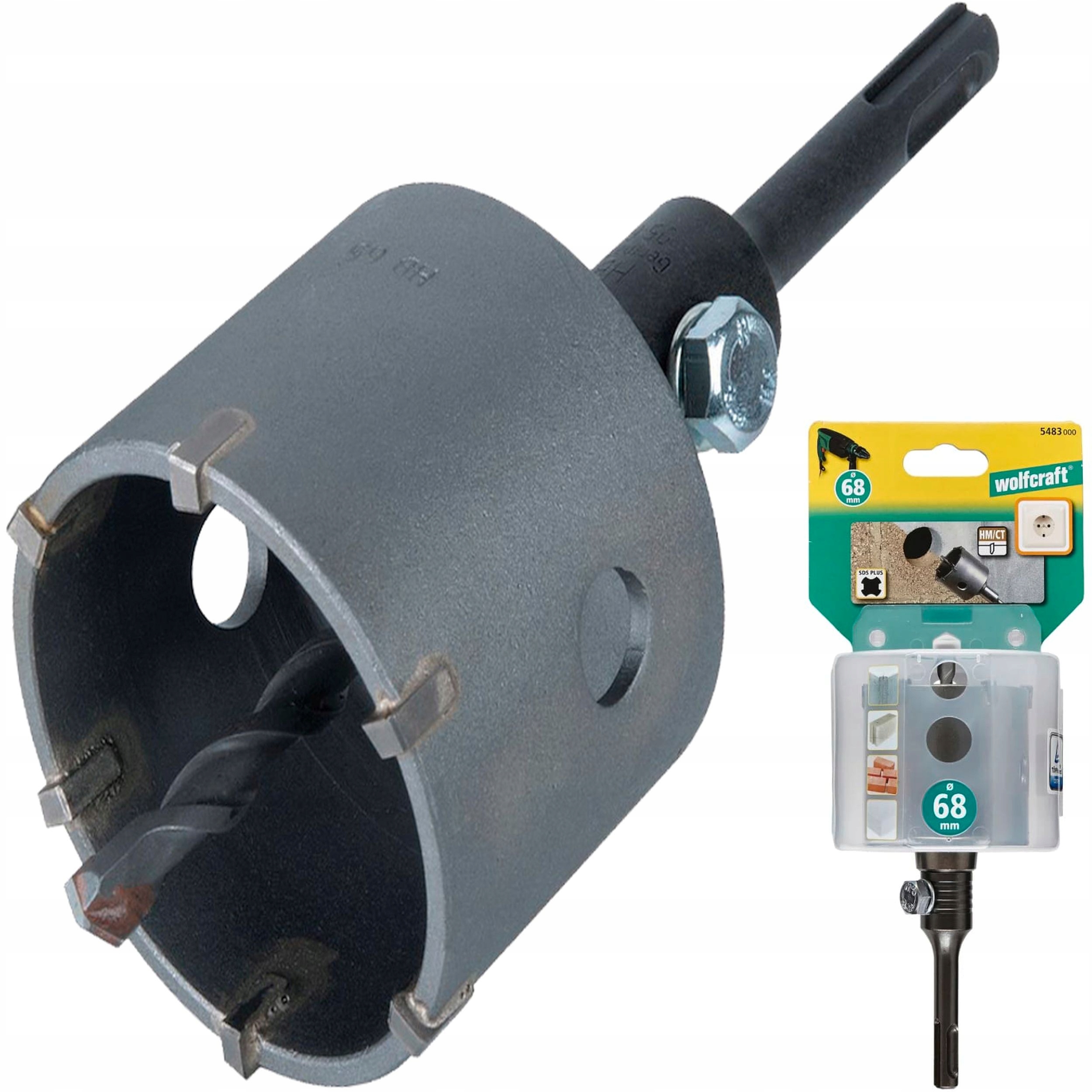 Wolfcraft Otwornica koronka do betonu Sds 68mm