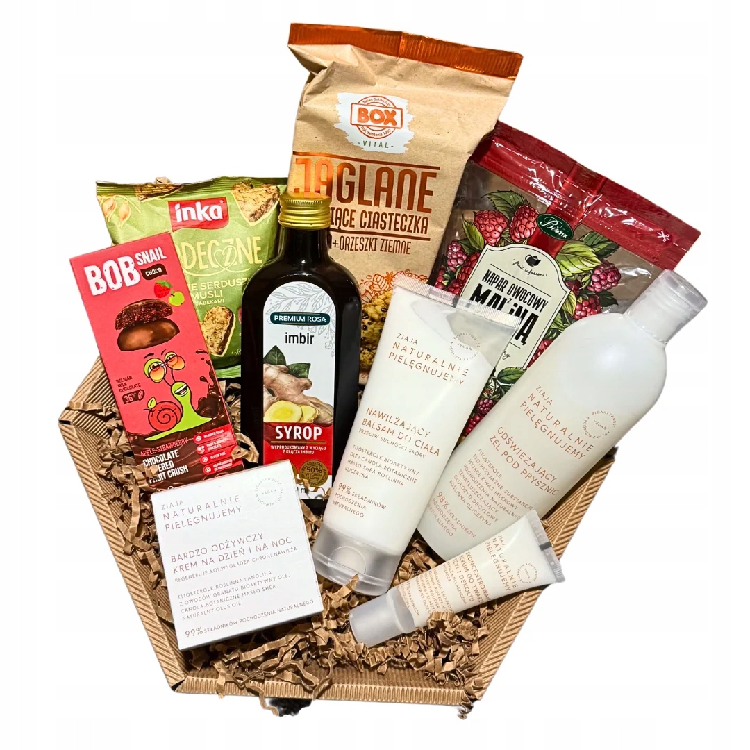 Naturalna Troska Zestaw Prezentowy Zdrowia i Piękna Ziaja Przekąski