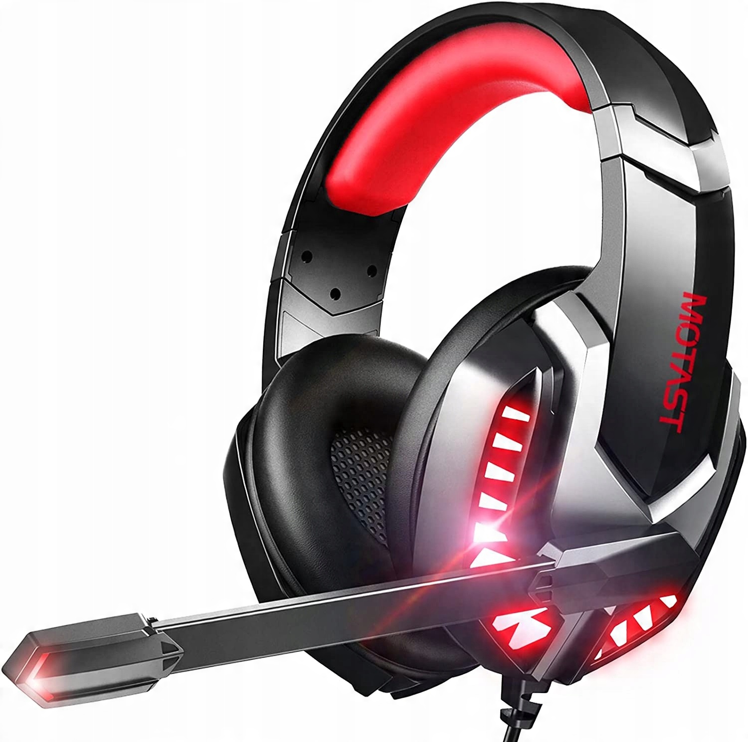 

Słuchawki Gamingowe Dla Graczy Mikrofon Rgb Led Pc