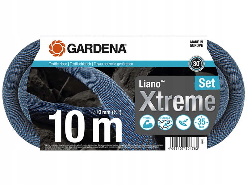 Wąż ogrodowy Gardena Liano Xtreme 1-2" 10 m