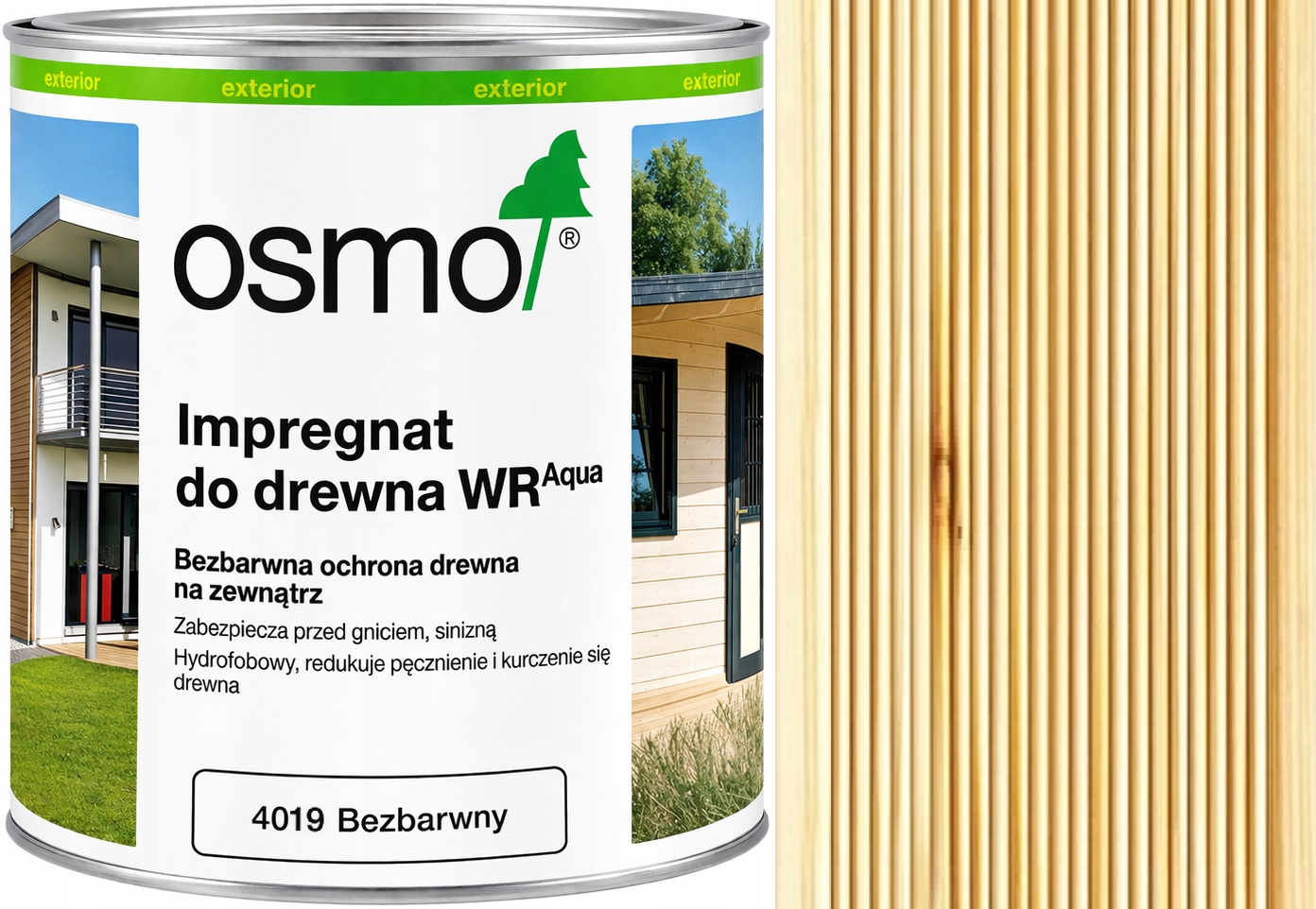 Osmo 4019 Wr Aqua 0,75L impregnační přípravek na vodní dřevo pro venkovní použití