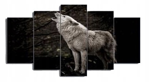 Tryptics Изображение на заборе Собака Cat Wolf Lion 200x100
