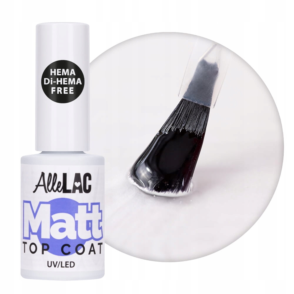 

Lakier Hybrydowy Matujący Top Matt Allelac 5ML