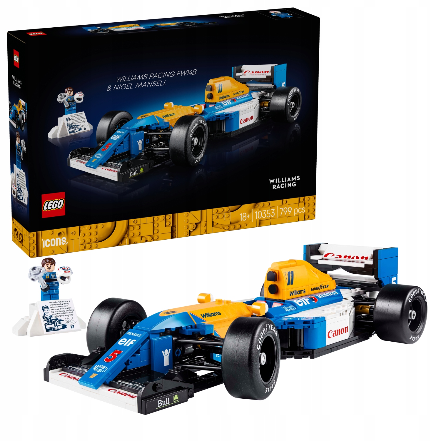 Lego Icons 10353 Williams Racing FW14B a Nigel Mansell