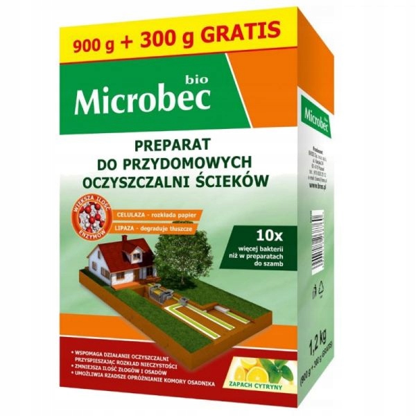 

Preparat do przydomowych oczyszczalni ścieków Micr