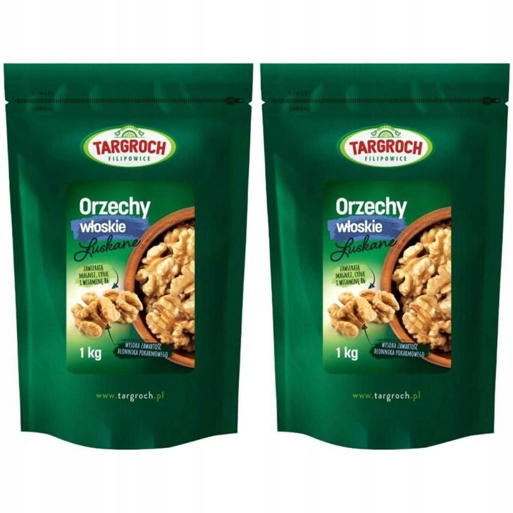 2 x Orzechy Włoskie Łuskane 1 kg Targroch