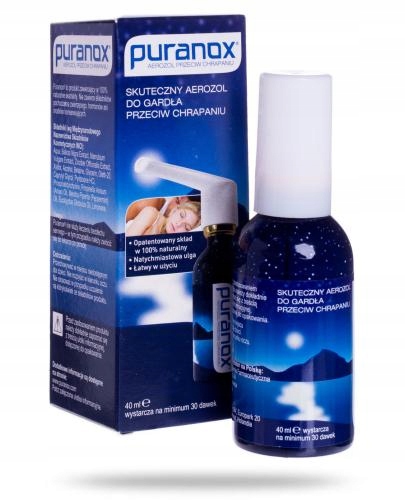 

Puranox Aerozol do gardła przeciw chrapaniu 40 ml