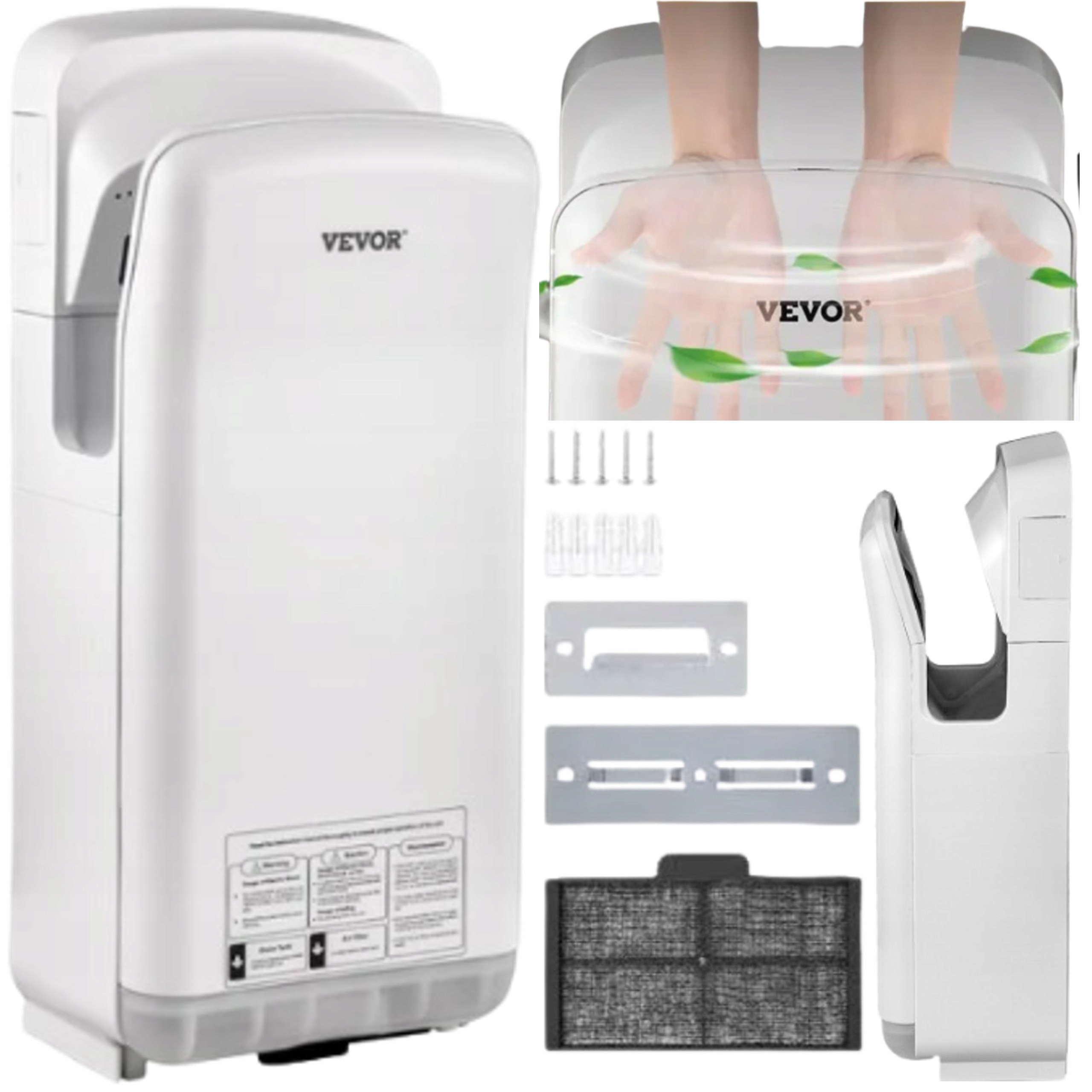 Sušička rukou Elektrická Automatická Velká Oboustranné Sušení 2000W