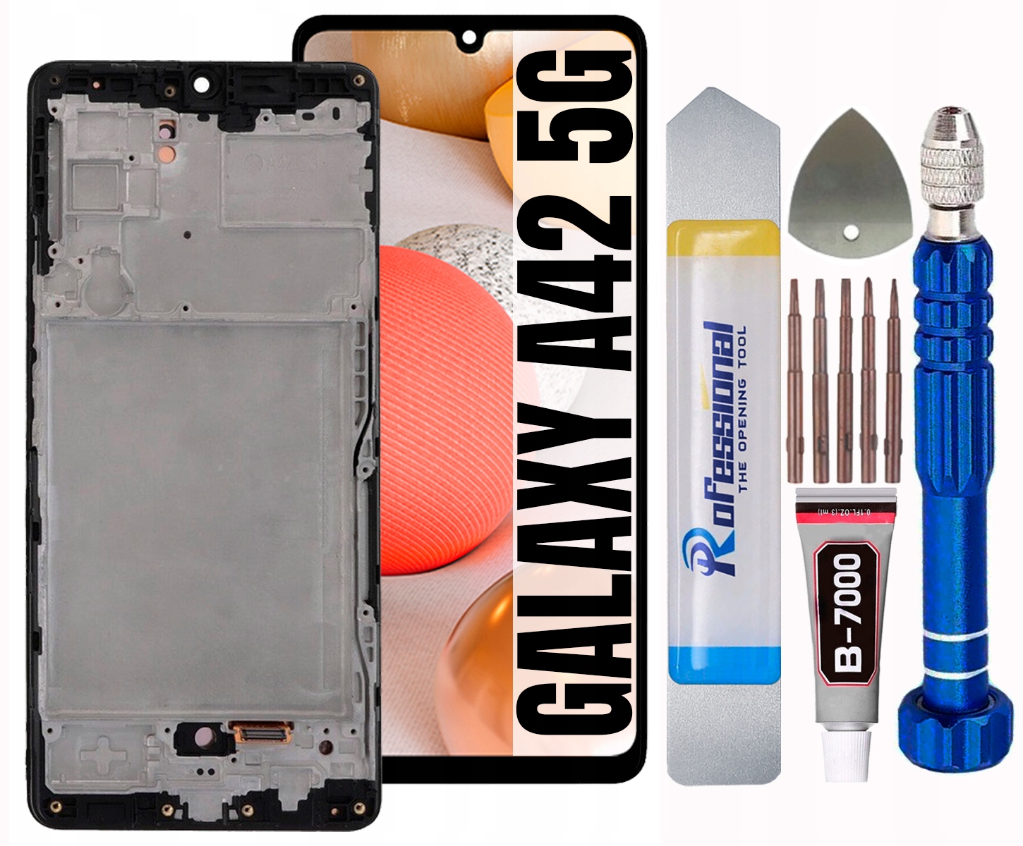 Displej Pro Samsung Galaxy A42 5G A426 Oled Plná Velikost 6,6 LCD Rámeček