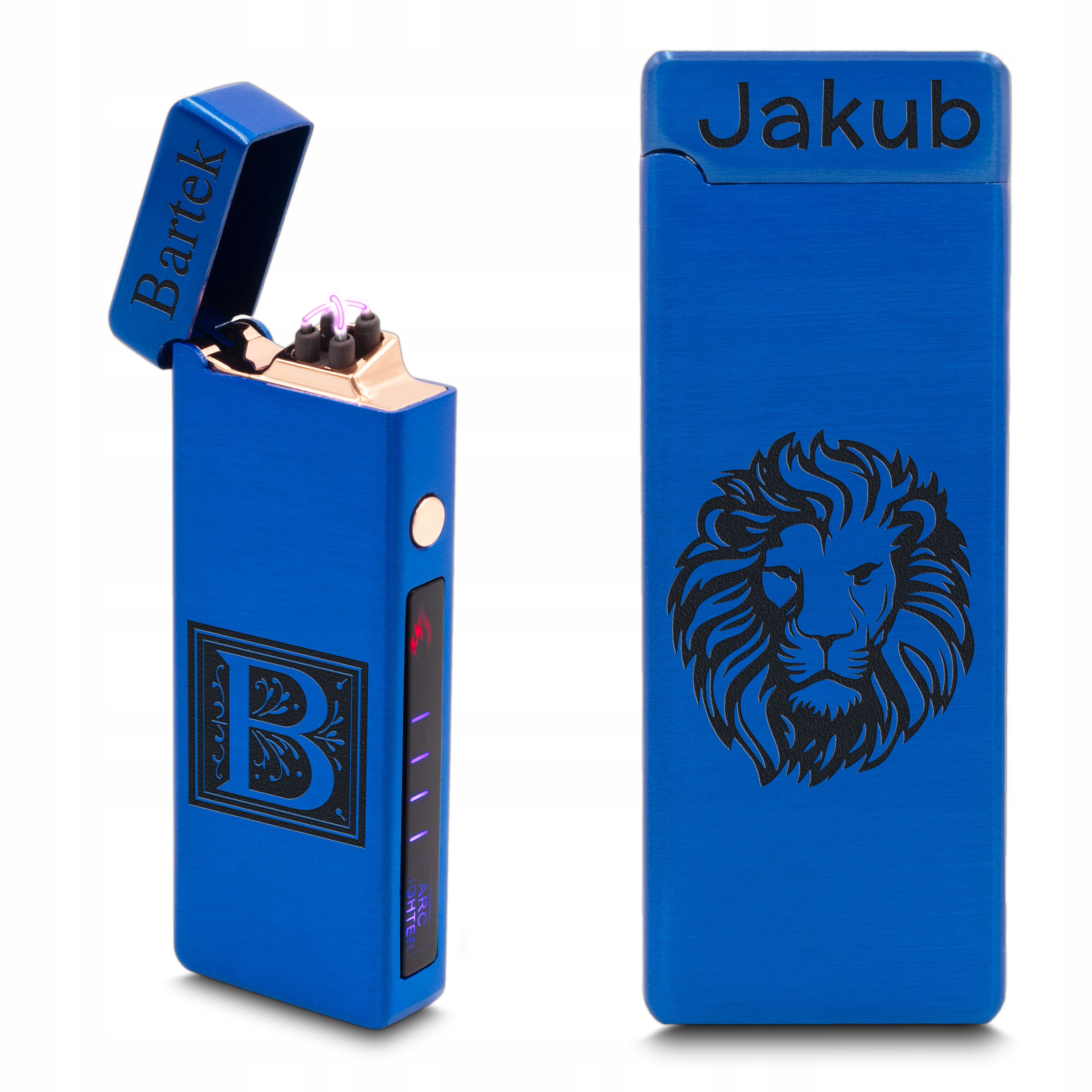 

Zapalniczka Plazmowa Formula Niebieska z Grawerem