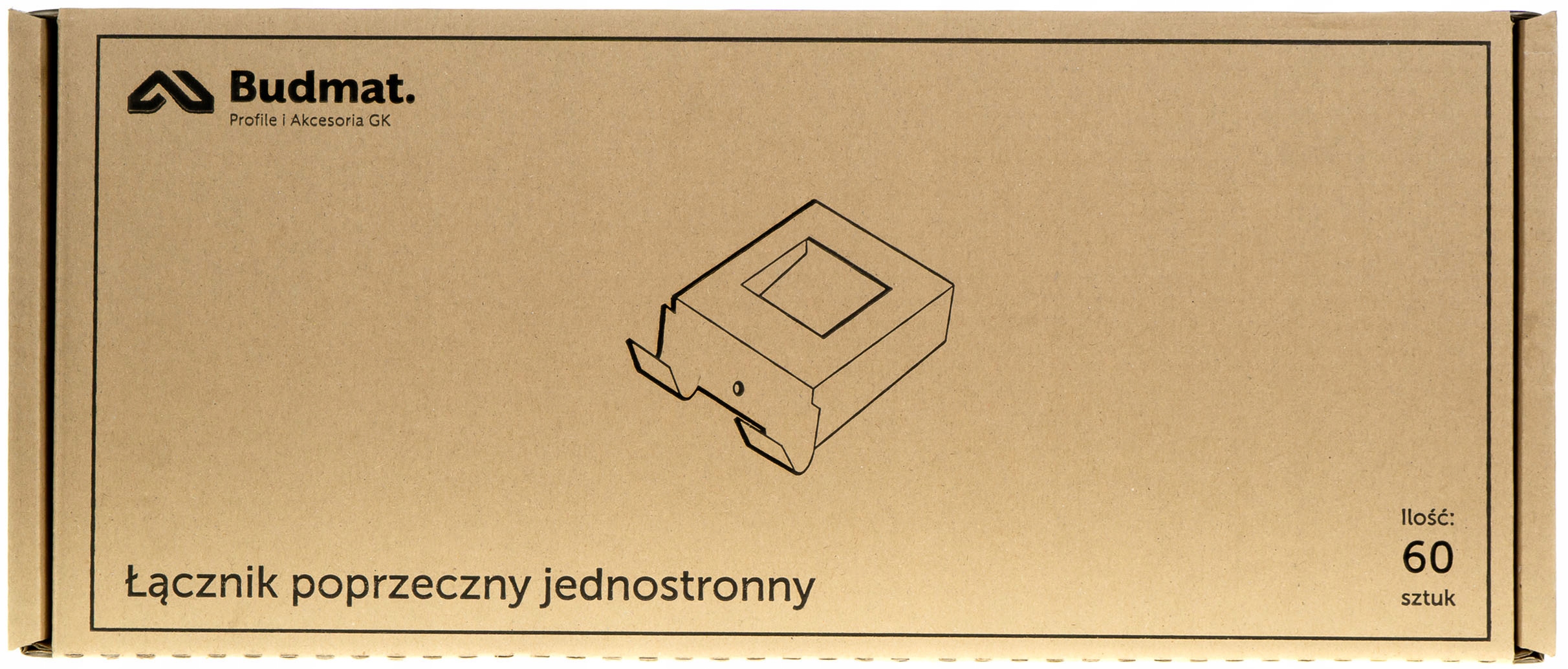 Łącznik poprzeczny jednostronny profil CD60 60szt. Stan opakowania oryginalne