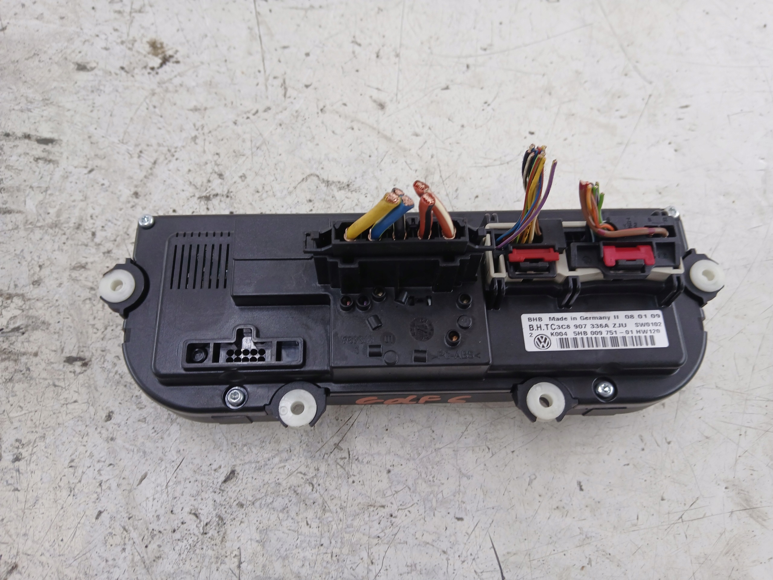 VW GOLF VI Unite commande clima Bouches buses 3C8907336A