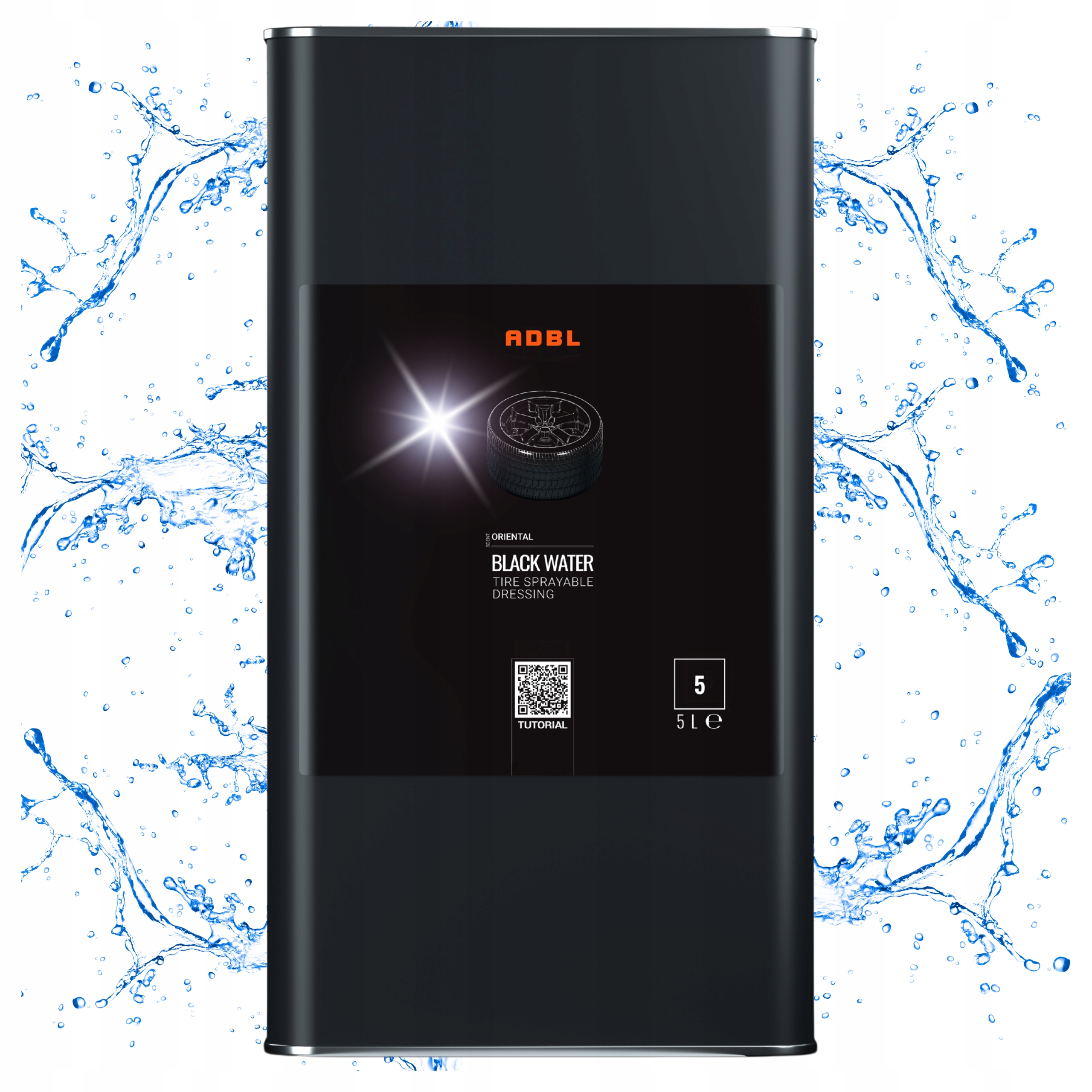 Dressingové černidlo pre pneumatiky Adbl Black Water 5L efekt mokrej pneumatiky