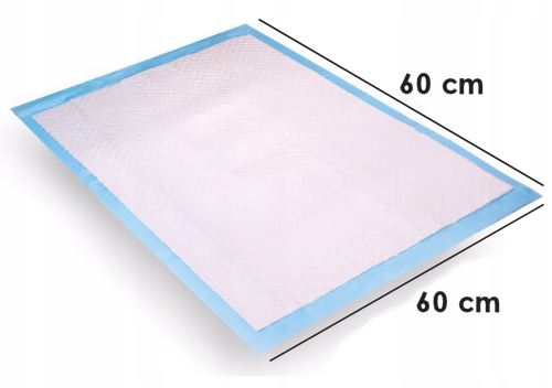 Podkłady DO PRZEWIJANIA chłonne 60x60 cm MATY higieniczne MOCNE 100 szt. Szerokość produktu 60 cm