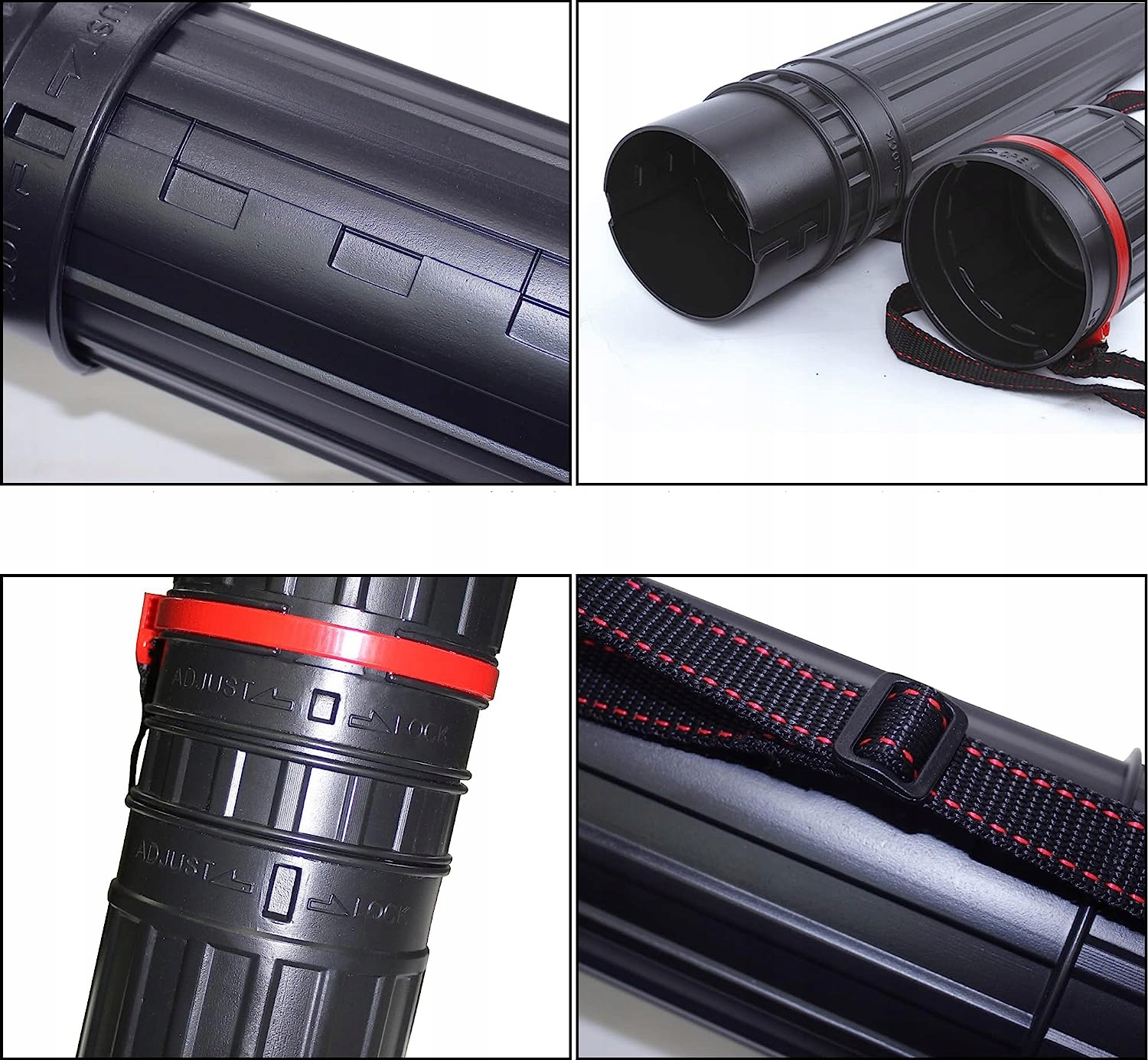 REGULOWANA TUBA KREŚLARSKA NA RYSUNKI A3 A2 PASEKPlastikowa Lekka Na Ramię Format A2