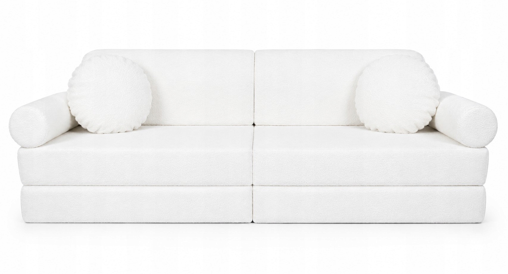 Sofa Rozkładana Składana Modułowa Do Spania Dzieci Nino: Biały 80/180/26 cm