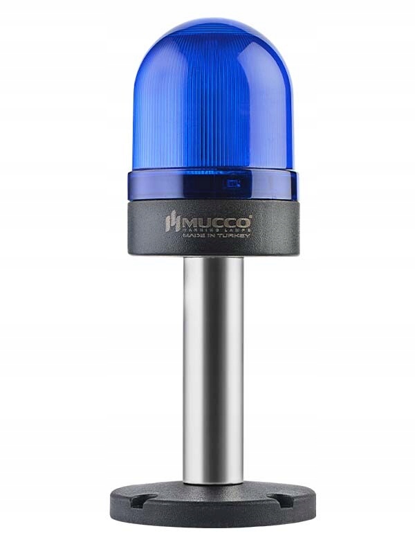 Blikací ø70 Nut.signal Beacon S BUZZ.40-250V Ac/dc., Modrá S 10CM Ext.tube