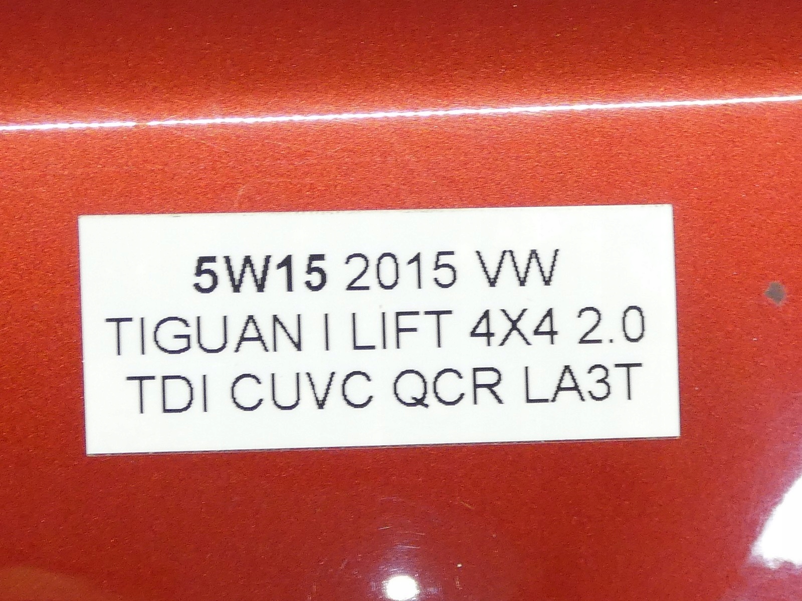 door left front left front VW TIGUAN and 5N 07-16R LA3T