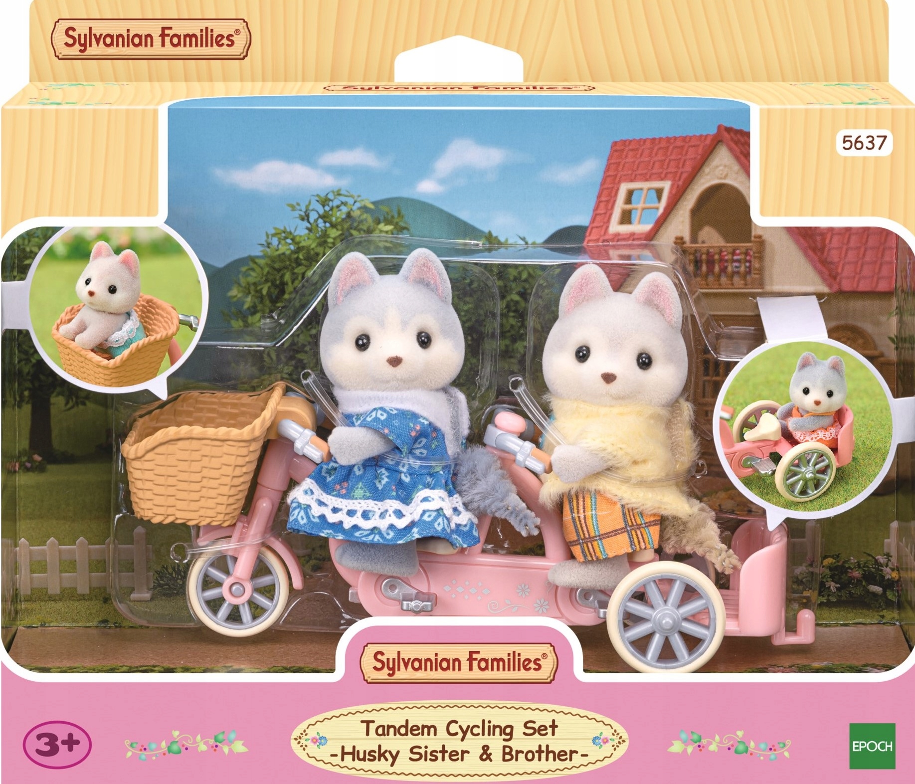 

Sylvanian Families 5637 Pieski Husky na rowerze