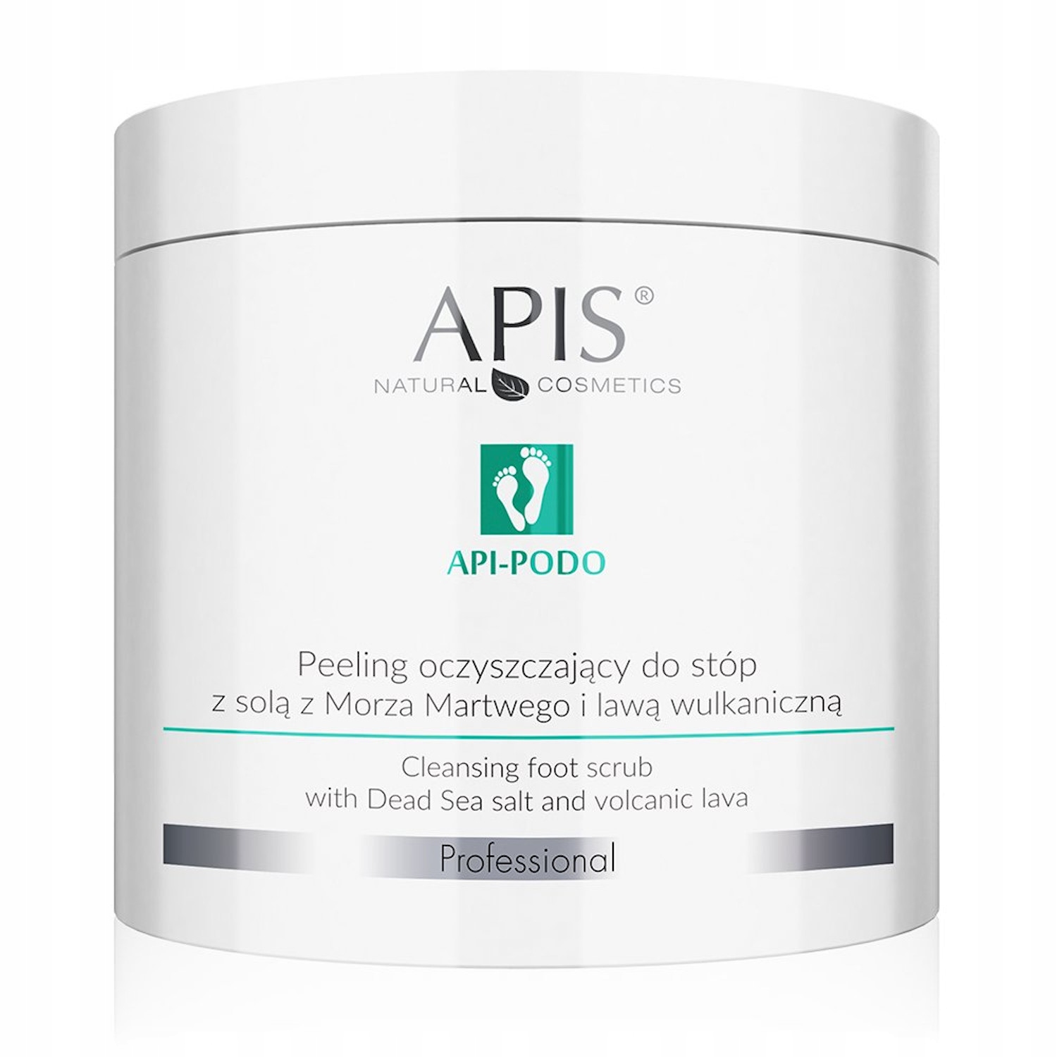 APIS API PODO Peeling do stóp z solą i lawą 700g