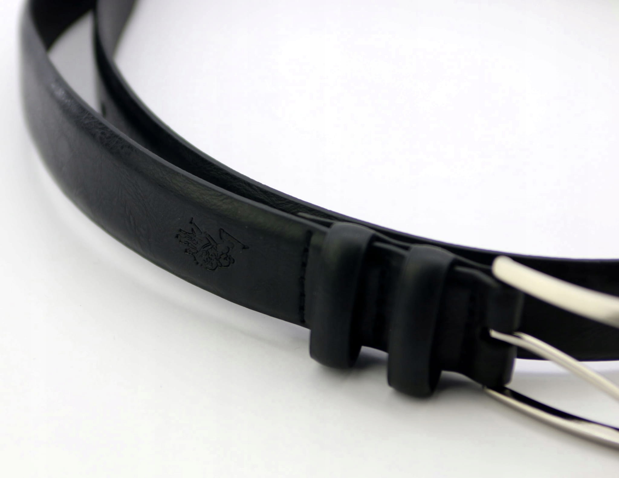 PASEK MĘSKI U.S POLO ASSN. CZARNY SKÓRZANY R42 Długość bez klamry 121 cm