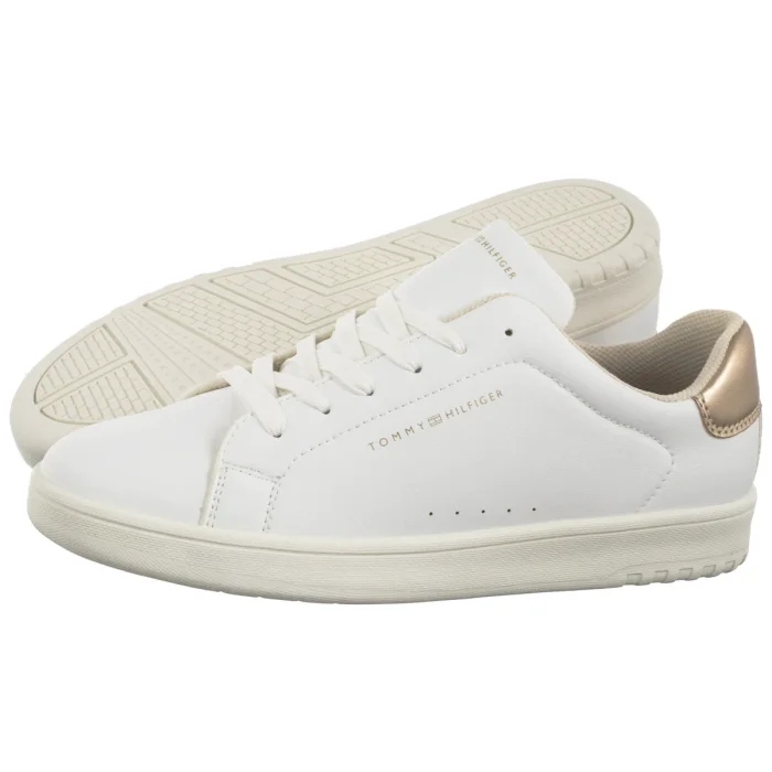 Dámské tenisky Tommy Hilfiger Low Cut T3A9-33976 White Bílé