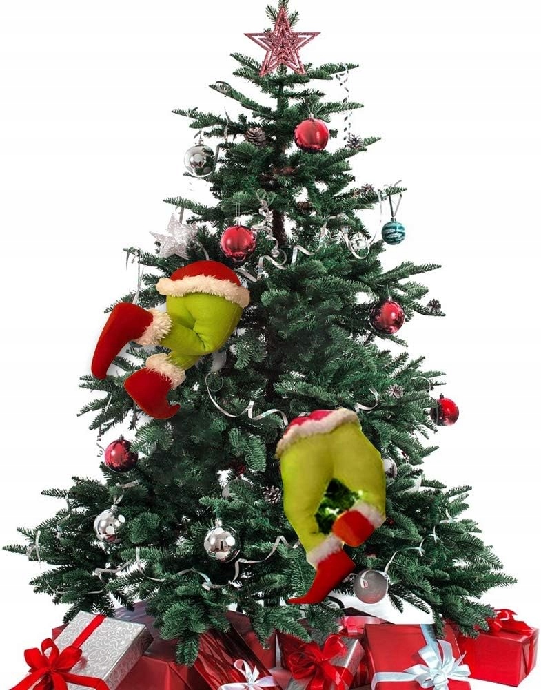 OZDOBA BOŻONARODZENIOWA NOGI ELFA GNOMA ŚWIĘTEGO MIKOŁAJA GRINCH NA CHOINKĘ Kod producenta GRINCH NA CHOINKĘ, OZDOBA Z HUMOREM NA ŚWIĘTA