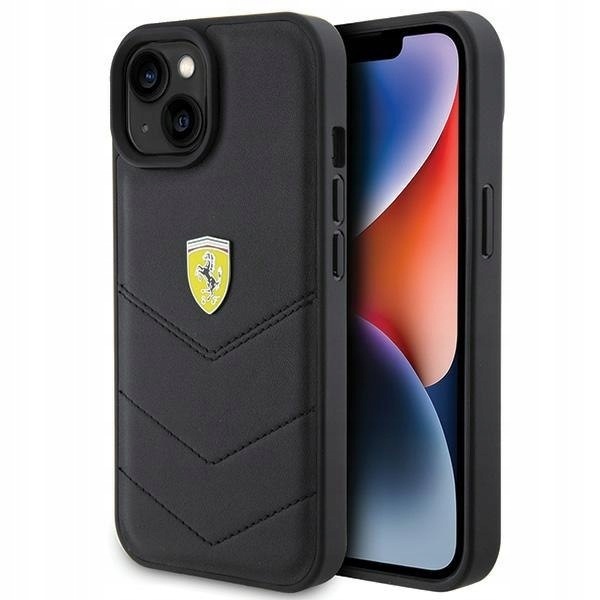Ferrari FEHCP15SRDUK iPhone 15 14 13 6.1" czarny/black hardcase Qu