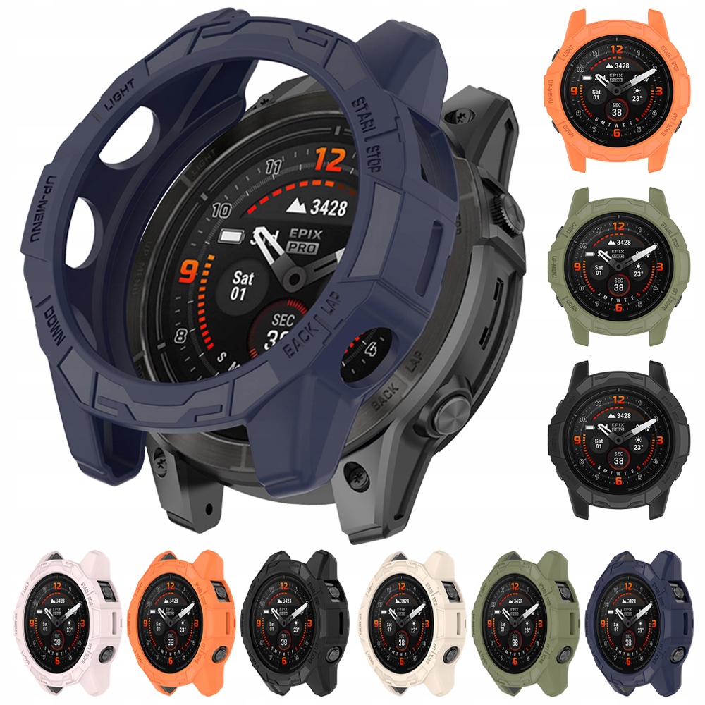 Etui Ochronne Silikonowe do Garmin Fenix 7 / Pro / Solar | KOLORY Stan opakowania oryginalne