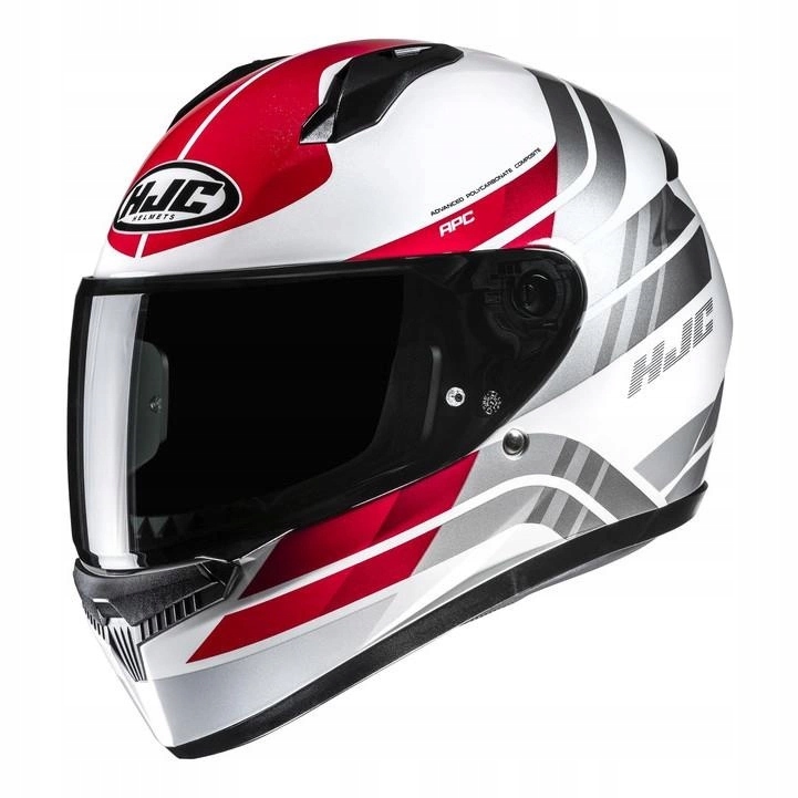 Motocyklová prilba Hjc C10 Hiper White/red biela červená Darčeky
