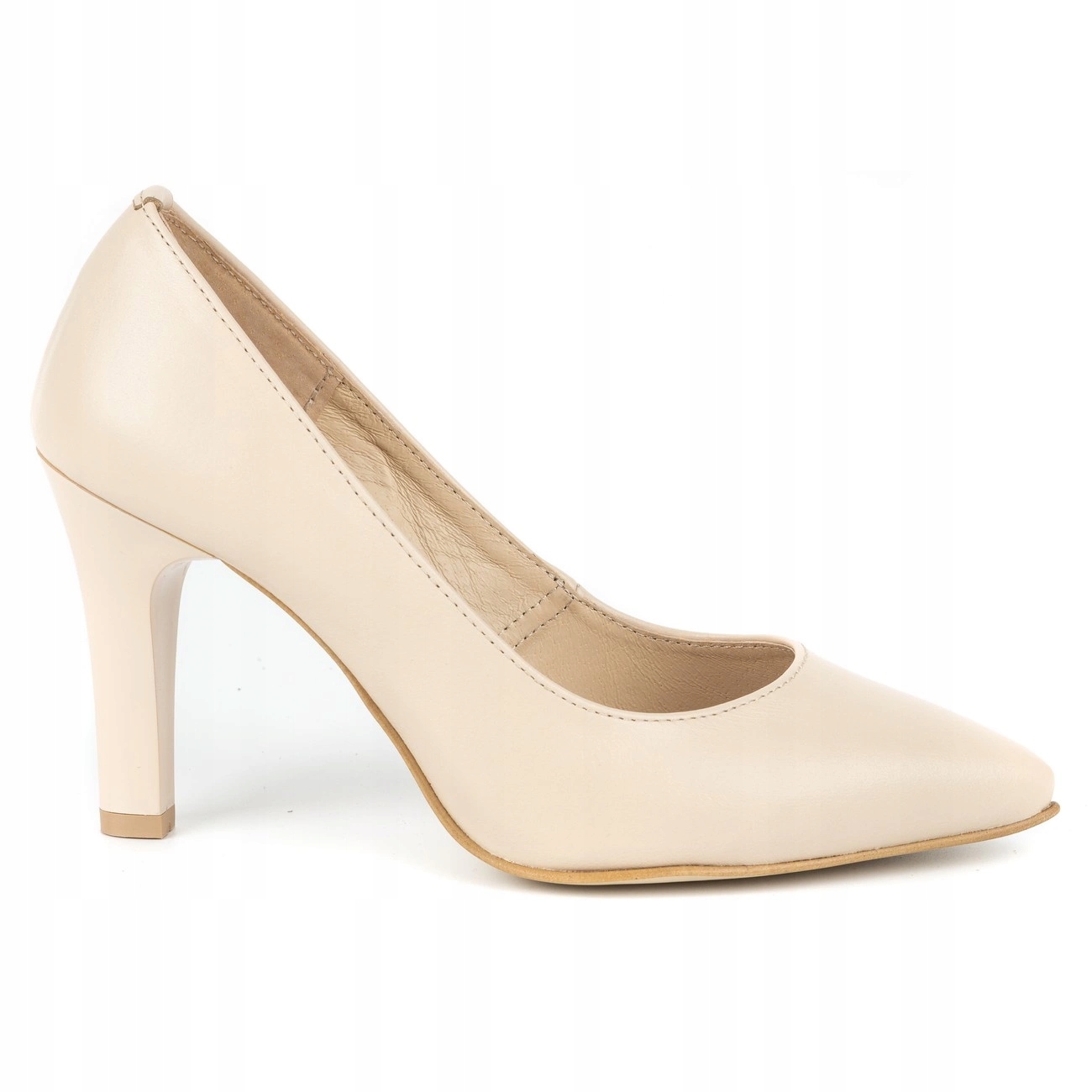 Dámské kožené lodičky 2317 béžové 41