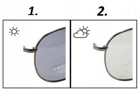 OKULARY POLARYZACYJNE FOTOCHROMY MĘSKIE ETUI Szerokość soczewki 65 mm