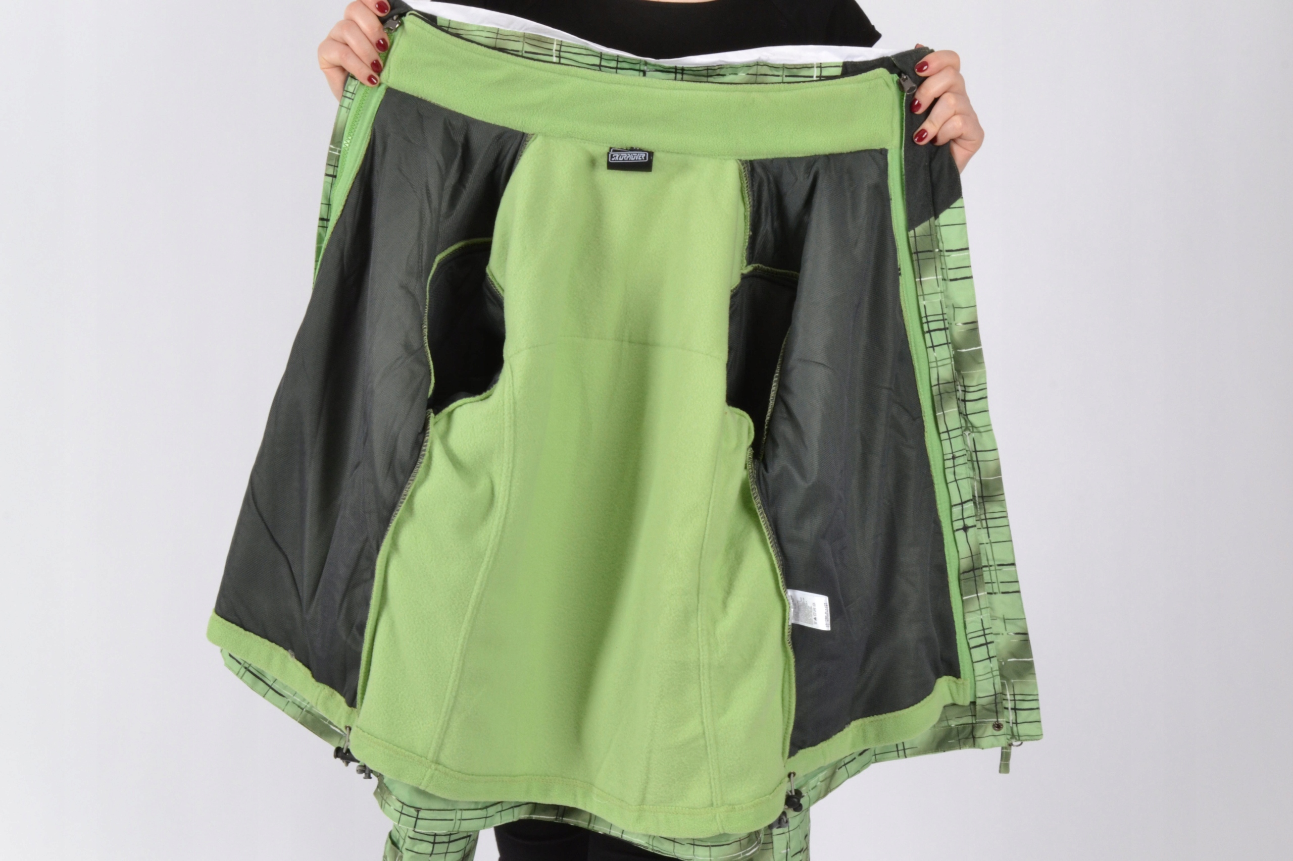 WYPRZEDAŻ Kurtka damska 3w1 z odpinanym polarem .S Zapięcie zamek