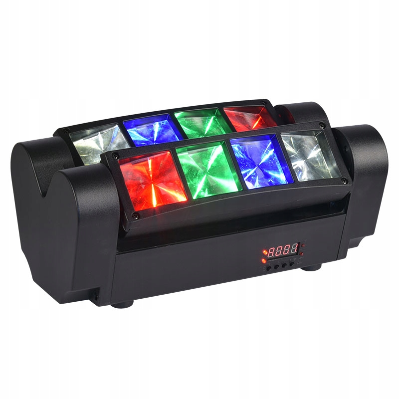 REFLEKTOR EFEKT ŚWIETLNY LED DISCO LIGHT4ME SPIDER MKII TURBO 8x3W RGBW