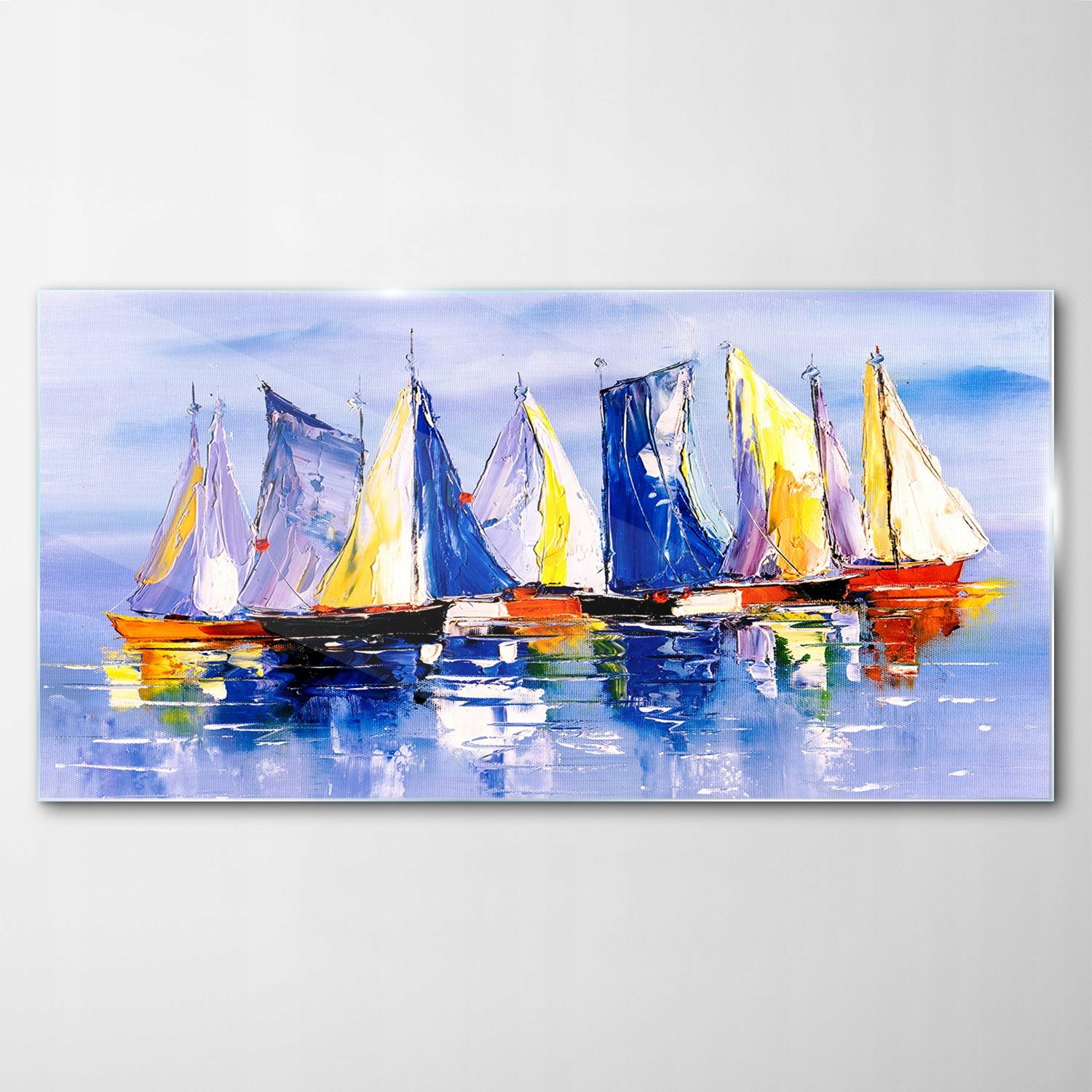 

Hartowany Obraz Szklany Morze Łódka Niebo 120x60