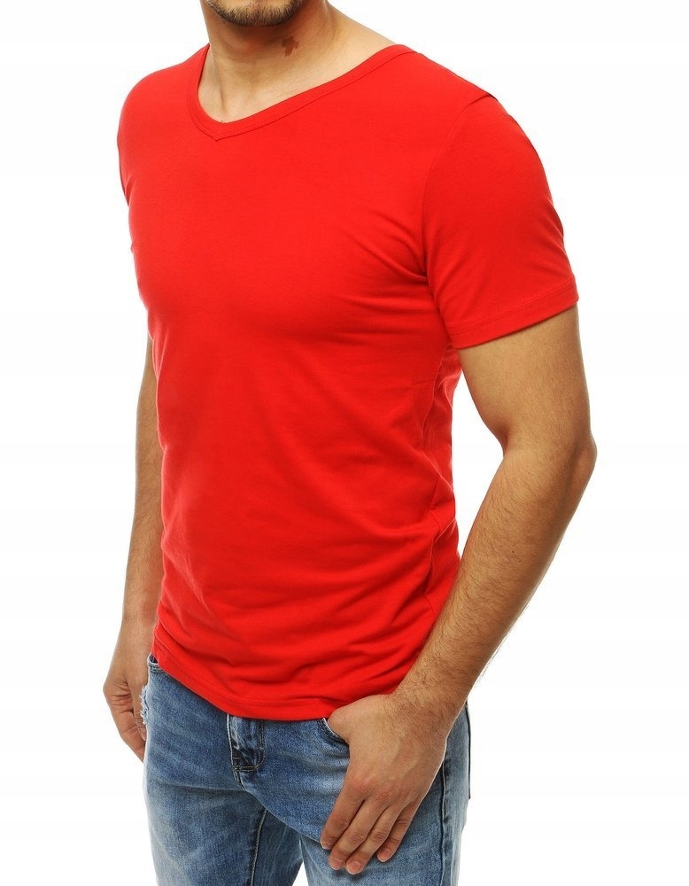 

Męska Koszulka T-shirt Bez Nadruku rx4116-L
