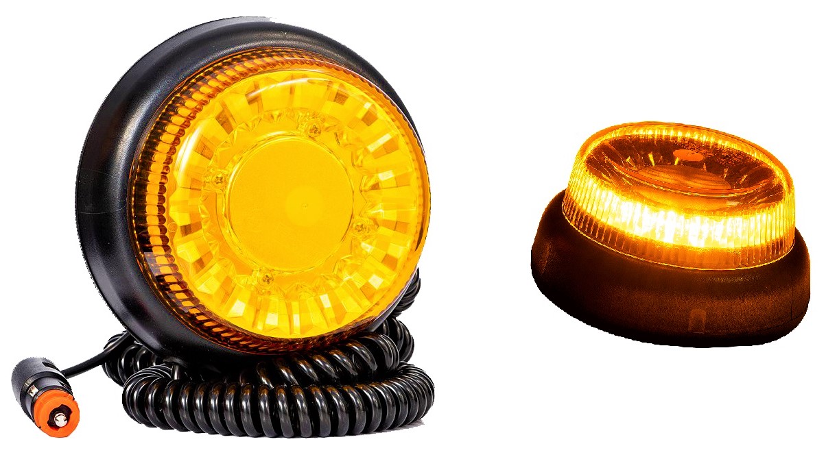 Kogut LED Lampa ostrzegawcza błyskowa magnes IP68 3 metry pod zapalniczkę