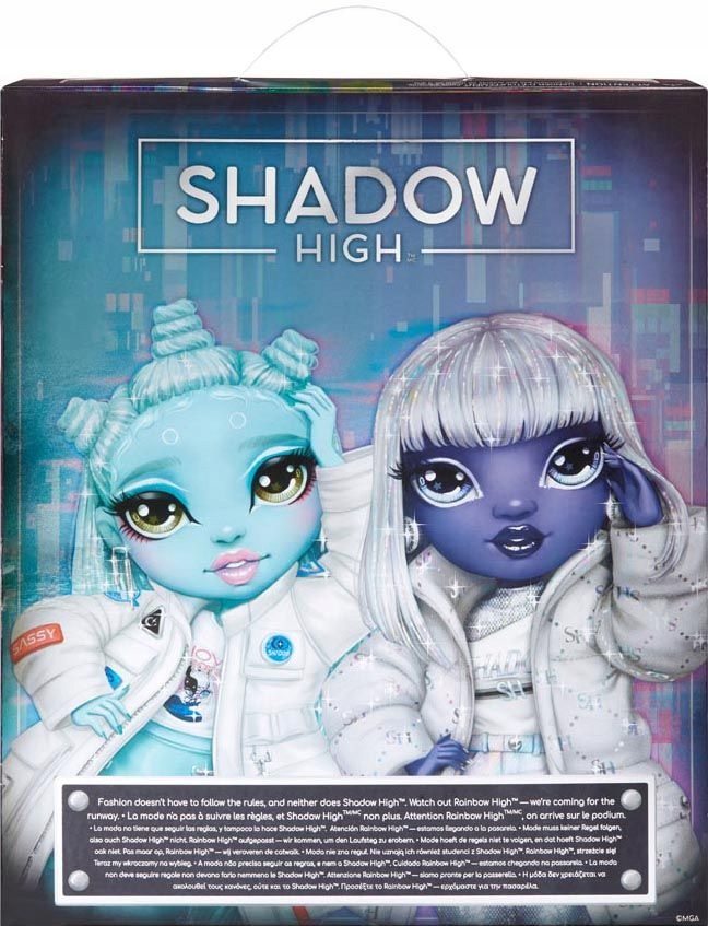 RAINBOW HIGH SHADOW HIGH FIOLETOWA LALKA DIA MANTE + AKCESORIA Stan opakowania oryginalne