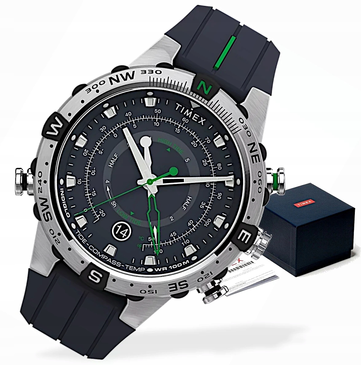 Pánské hodinky Timex Expedition TW2V22100 s kompasem a teploměrem +Box Gravírování