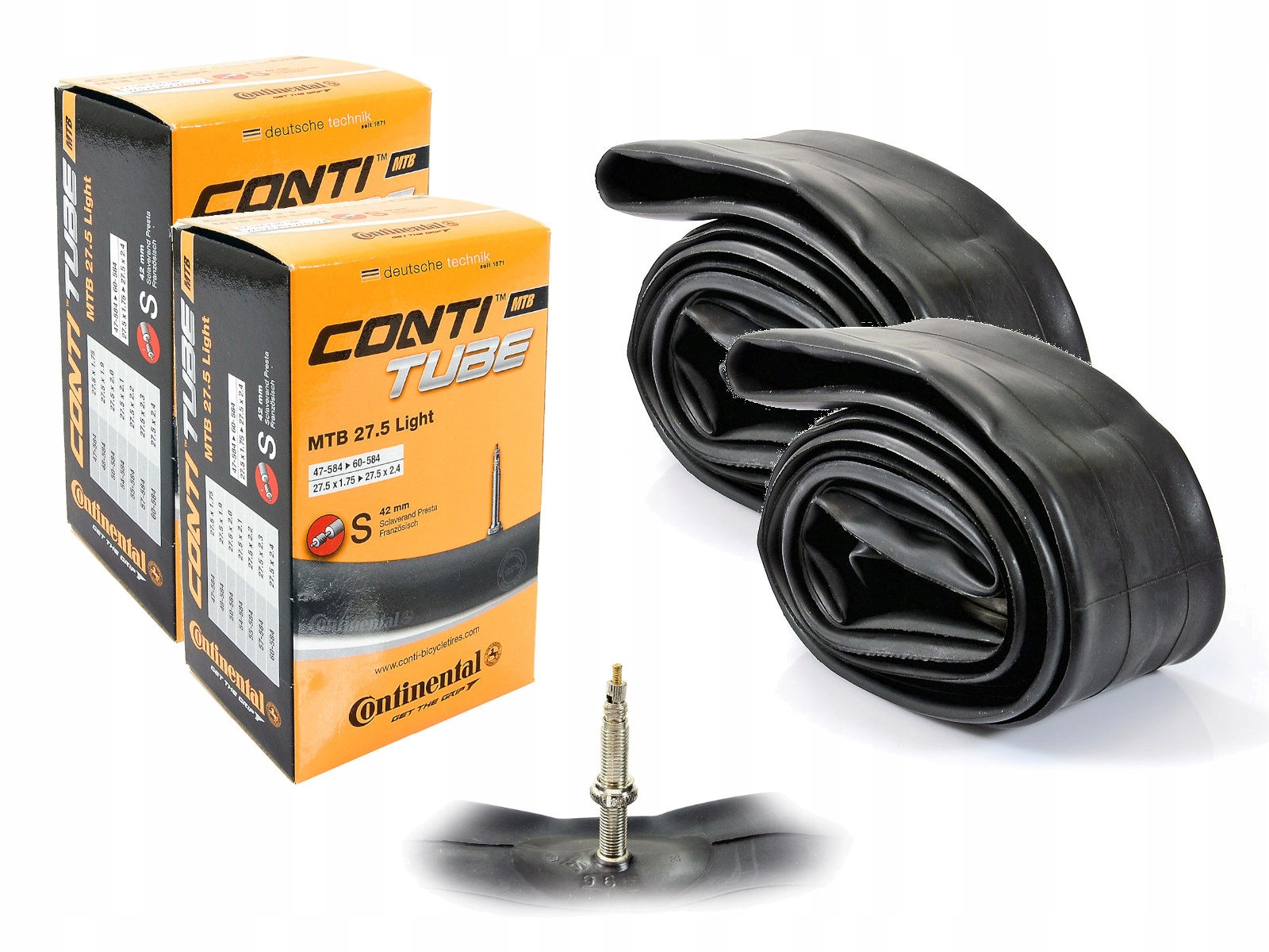 Dętka rowerowa dętki do roweru Continental 27,5 x 1,75 2,5 Light komplet