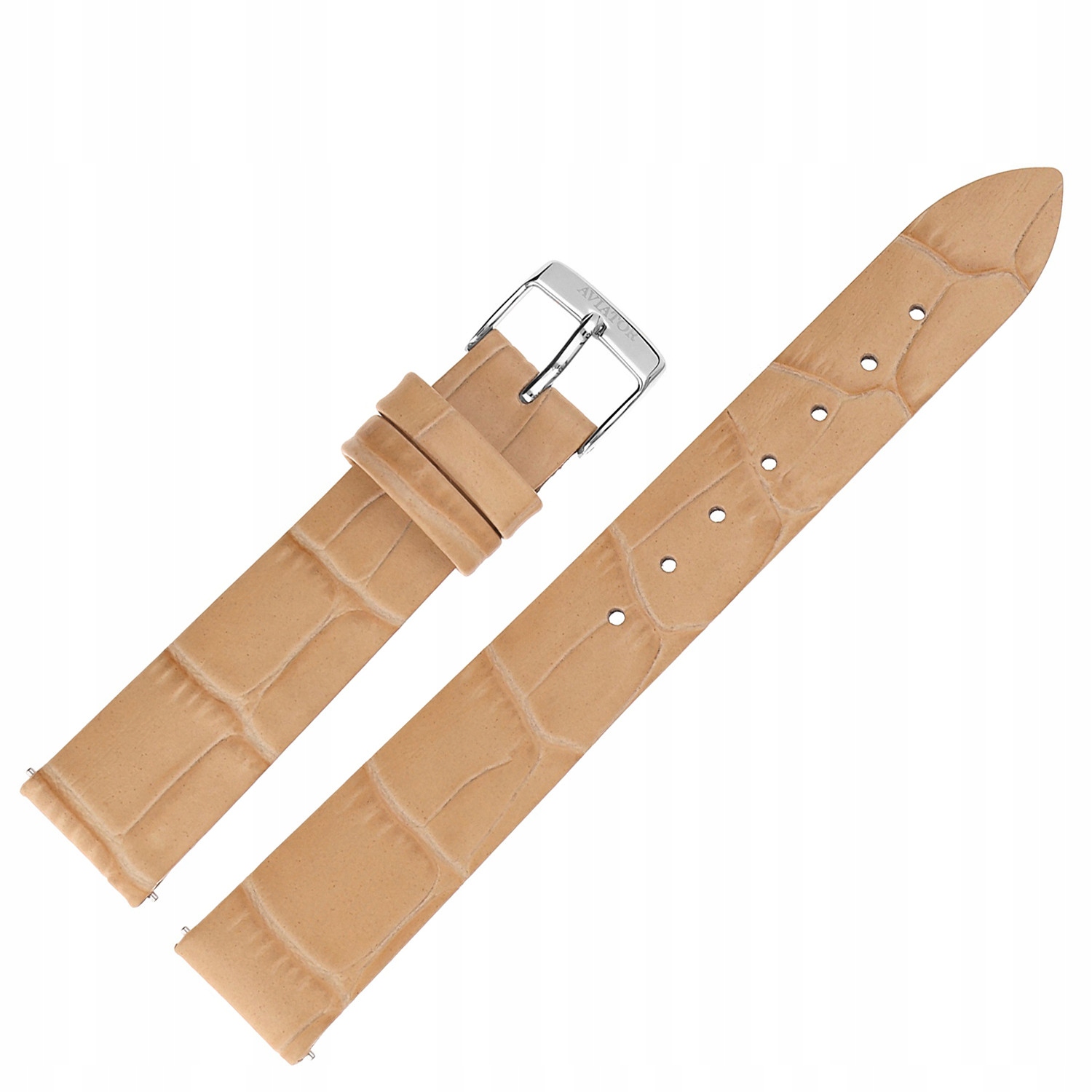 Pásek Ladies Moonflight Leather (V.1.33.0) 16 mm béžová lesklá barva