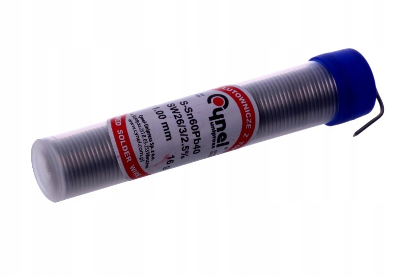 

Cyna Do Lutowania fi 1 mm Fiolka Spoiwo Lutownicze