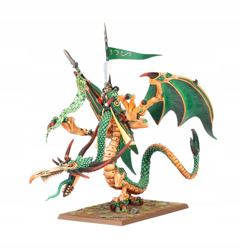 The Old World Wood Elf Noble on Forest Dragon
