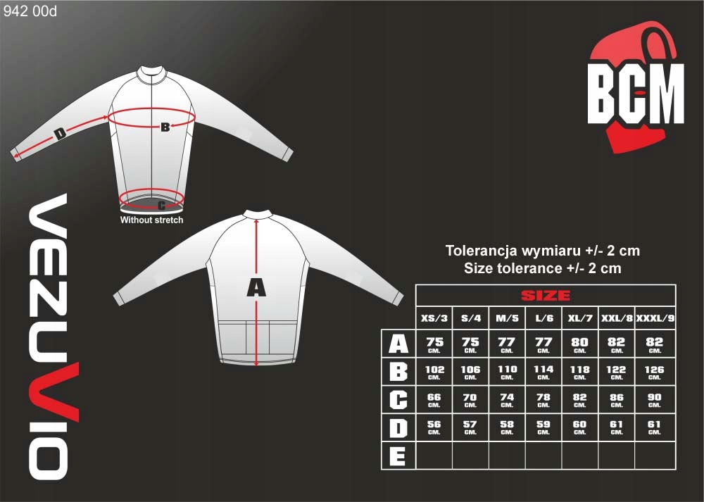 Kurtka rowerowa gamex Race Fluo rozmiar XL Marka Vezuvio