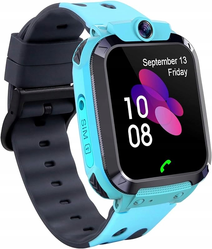 Elejafe SmartWatch dziecięcy Niebieski z kamerą Gps wodoszczelny