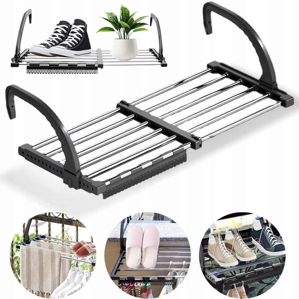 Závěsná Sušák Na Prádlo Na Radiátor Pohodlná, Pevná, 110 CM