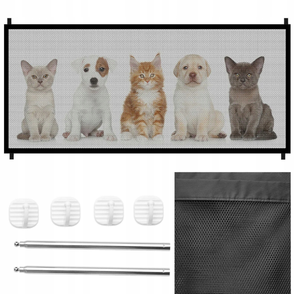 BRAMKA ZABEZPIECZAJĄCA PRZEGRODA PSA KOTA DRZWI BARIERKA DO DRZWI ZWIERZĄT