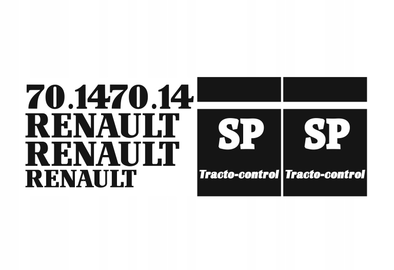 Samolepky samolepka Renault 70.14