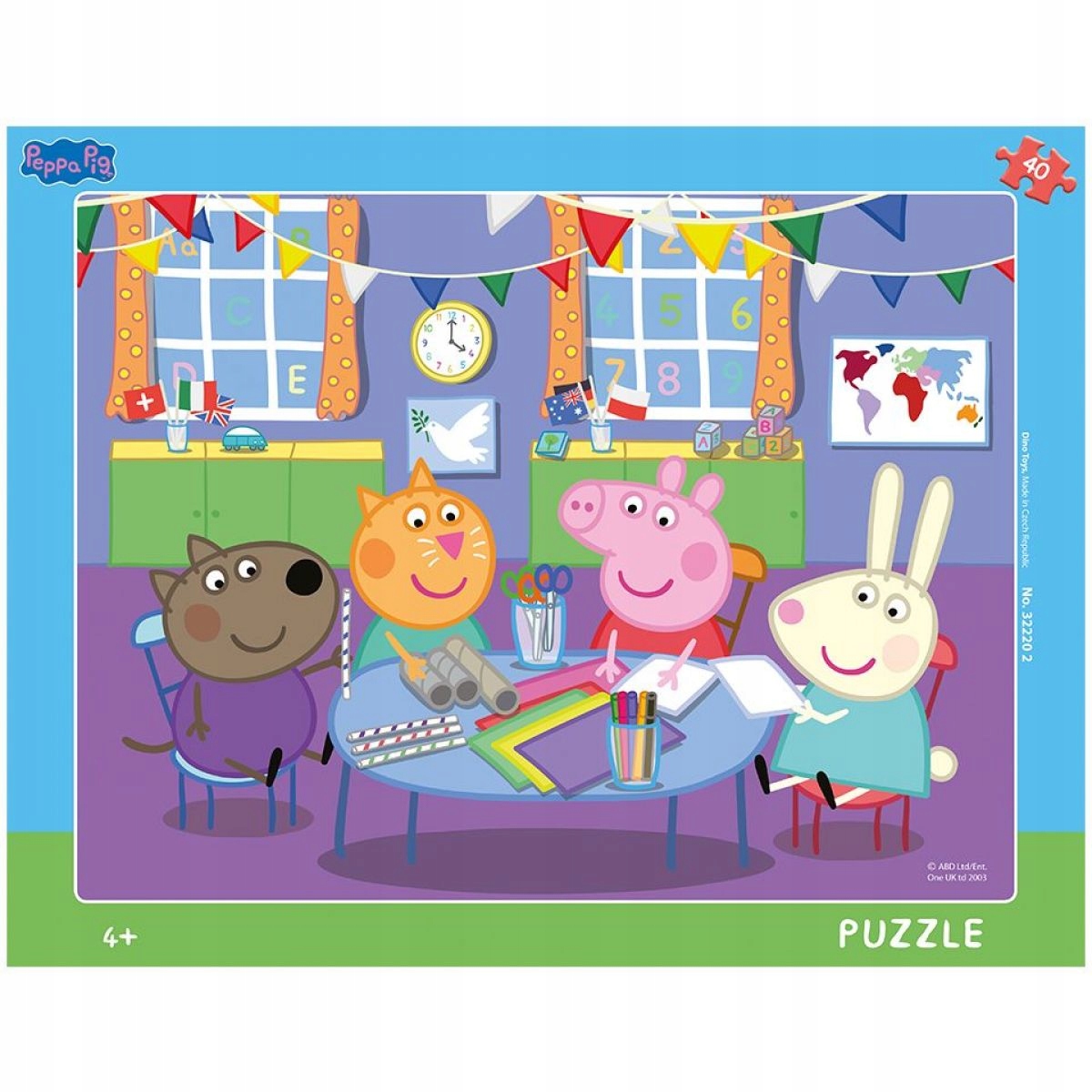 Peppa pig v škôlke 40 doskové puzzle